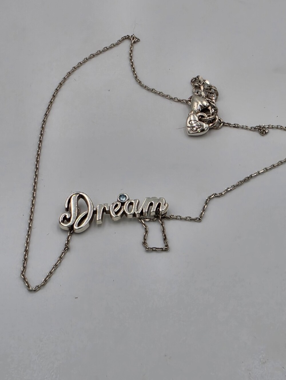 Brighton Dream Script Pendant Necklace - Silver Tone